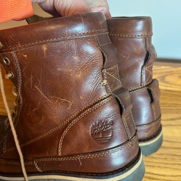 Timberland Men's Boot Size 13 Leather A12E7 Brown - Picture 10 of 13